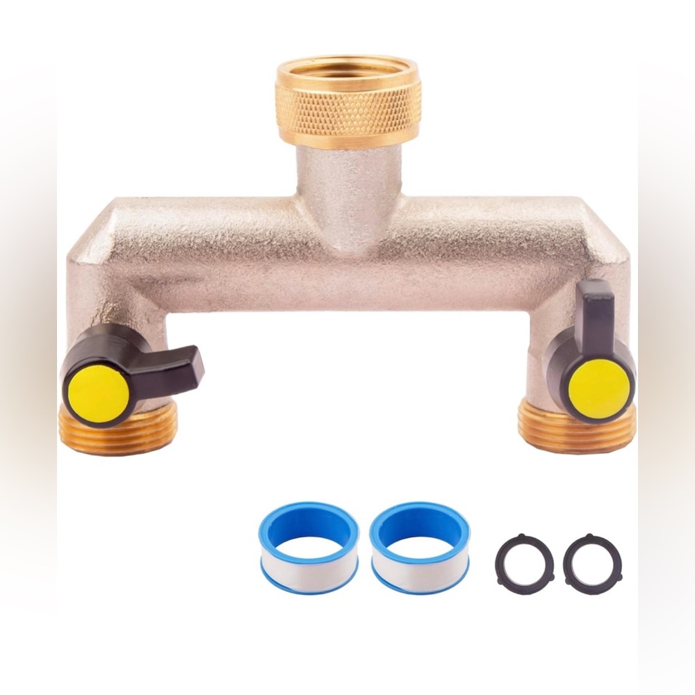 Brass Garden Hose Splitter Brand New